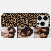 3 Foto Bruin En Goud Luipaardprint Case-Mate iPhone Case (Achterkant (horizontaal))