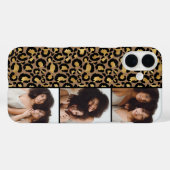 3 Foto Bruin En Goud Luipaardprint Case-Mate iPhone Case (Achterkant (horizontaal))
