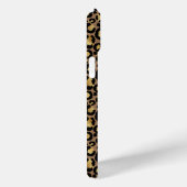 3 Foto Bruin En Gouden Luipaardprint Case-Mate iPhone Case (Achterkant / Rechts)