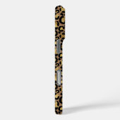 3 Foto Bruin En Gouden Luipaardprint Case-Mate iPhone Case (Achterkant / Rechts)