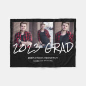 3 Foto Collage 2023 Afstuderen Fleece Blanket Deken (Voorkant (Horizontaal))