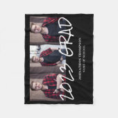 3 Foto Collage 2023 Afstuderen Fleece Blanket Deken (Voorkant)
