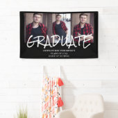 3 Foto Collage Afstuderen Spandoek (Insitu)