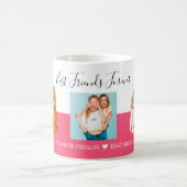 3 Foto Collage Best Friends Custom Text Script Koffiemok (Center)