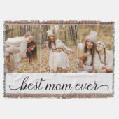 3 Foto Collage Beste mama ooit Deken (Voorkant)