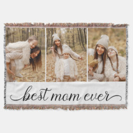 3 Foto Collage Beste mama ooit Deken