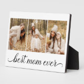 3 Foto Collage Beste mama ooit Fotoplaat (Zijkant)