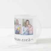 3 Foto Collage Beste mama ooit Matglas Koffiemok (Voorkant rechts)