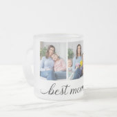 3 Foto Collage Beste mama ooit Matglas Koffiemok (Voorkant links)