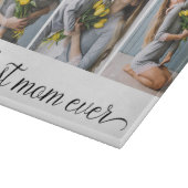 3 Foto Collage Beste mama ooit Snijplank (Hoek)