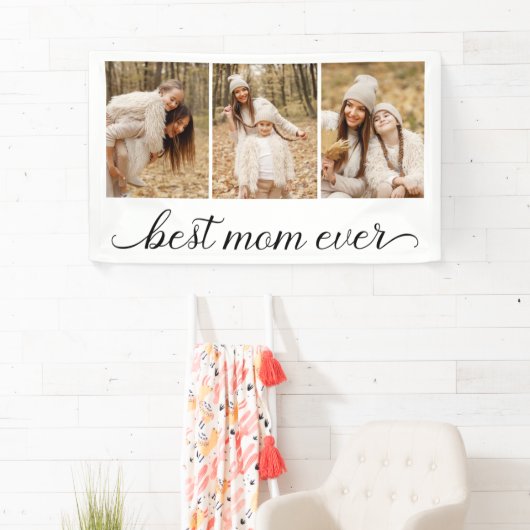 3 Foto Collage Beste mama ooit Spandoek (Insitu)