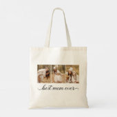 3 Foto Collage Beste mama ooit Tote Bag (Achterkant)