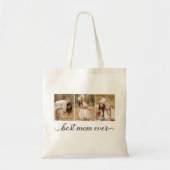 3 Foto Collage Beste mama ooit Tote Bag (Voorkant)