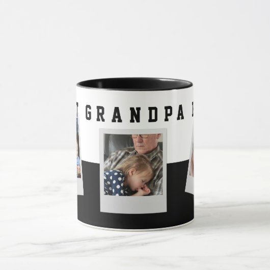 3 Foto Collage Beste opa ooit Persoonlijk Mok (Midden)