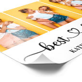 3 Foto Collage Beste vrienden Foto Uitbreiding Afdruk (Hoek)