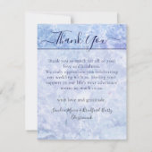 3 Foto Collage Blue Water Sand dollar Weddenschap Bedankkaart (Achterkant)