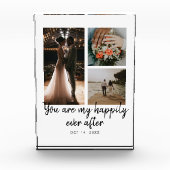 3 Foto Collage Bruiloft Jubileum Quote (Voorkant)