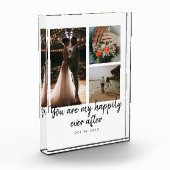 3 Foto Collage Bruiloft Jubileum Quote (Links)