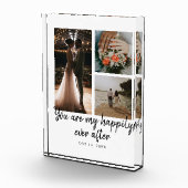 3 Foto Collage Bruiloft Jubileum Quote (Rechts)