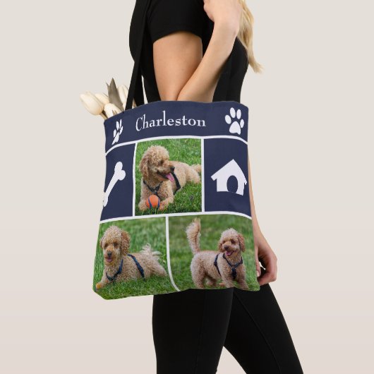 3 Foto Collage Canine Canvas tas (Dichtbij)