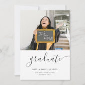 3 Foto Collage Casual Budget Afstuderen Aankondiging (Voorkant)