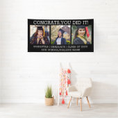 3 Foto Collage Congrats Afstudeerder 2023 Afstuder Spandoek (Insitu)