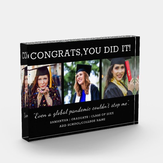 3 Foto Collage Congrats Pandemic Afstuderen 2022 (Links)