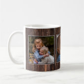 3 Foto Collage Dark Brown Wood Koffiemok (Links)