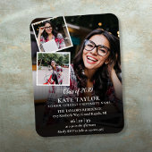 3 foto-collage diploma-uitnodiging magneet