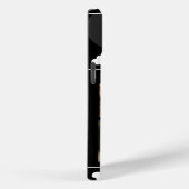 3 Foto Collage Dog Name Black and White Heart Case-Mate iPhone Case (Achterkant / Rechts)