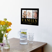 3 Foto Collage Familie Keepsake Zwart en Echt Folie Afdrukken (Laag (Keuken))