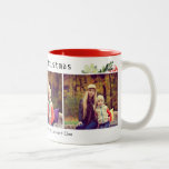 3 Foto Collage Floral Merry Christmas Custom Mok<br><div class="desc">3 Foto Collage Floral Merry Christmas Custom Mok.</div>