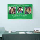 3 Foto Collage Gefeliciteerd Afgestudeerde 2026 Gr Spandoek (Beurs)
