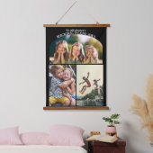 3 Foto collage | Gezinsvakantie of reünie-talbum Hangend Wandkleed (Slaapkamer)