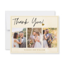 3 foto Collage gouden Waterverf bloemenbruiloft