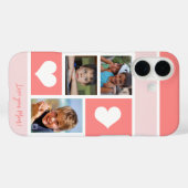 3 foto-collage houdt van je mam. Case-Mate iPhone case (Achterkant (horizontaal))