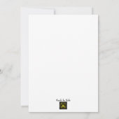 3 Foto Collage Huwelijk Opslag Uitnodiging (Achterkant)