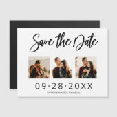 3 Foto Collage Huwelijk Save The Date (Voorkant / Achterkant)