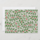 3 Foto collage - Joyful Season's Greetings Berry Feestdagenkaart (Achterkant)