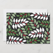 3 Foto collage - Joyful Season's Greetings Black Feestdagenkaart (Achterkant)