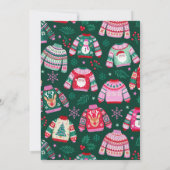 3 Foto Collage Lelijke Trui Kerstmis Feestdagenkaart (Achterkant)