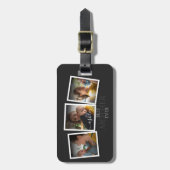 3 Foto Collage Mam Family Memorable Moederdag Bagagelabel (Voorkant verticaal)