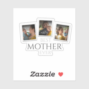 3 Foto Collage Mam Family Memorable Moederdag Sticker