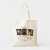 3 Foto Collage Mam Family Memorable Moederdag Tote Bag (Voorkant)