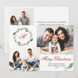3 FOTO Collage Merry kerstgroet Feestdagenkaart
