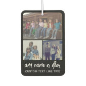 3 Foto collage met Script-tekst - zwart wit Luchtverfrisser (Voorkant)