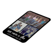 3 Foto collage met Script-tekst - zwart wit Magneet (Linkerzijde)