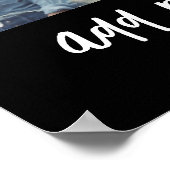 3 Foto collage met Script-tekst - zwart wit Poster (Hoek)