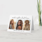 3 foto collage met trendy bounce script kaart (Voorkant)