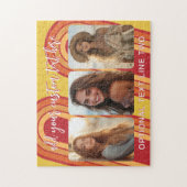 3 foto collage met trendy bounce script legpuzzel (Verticaal)